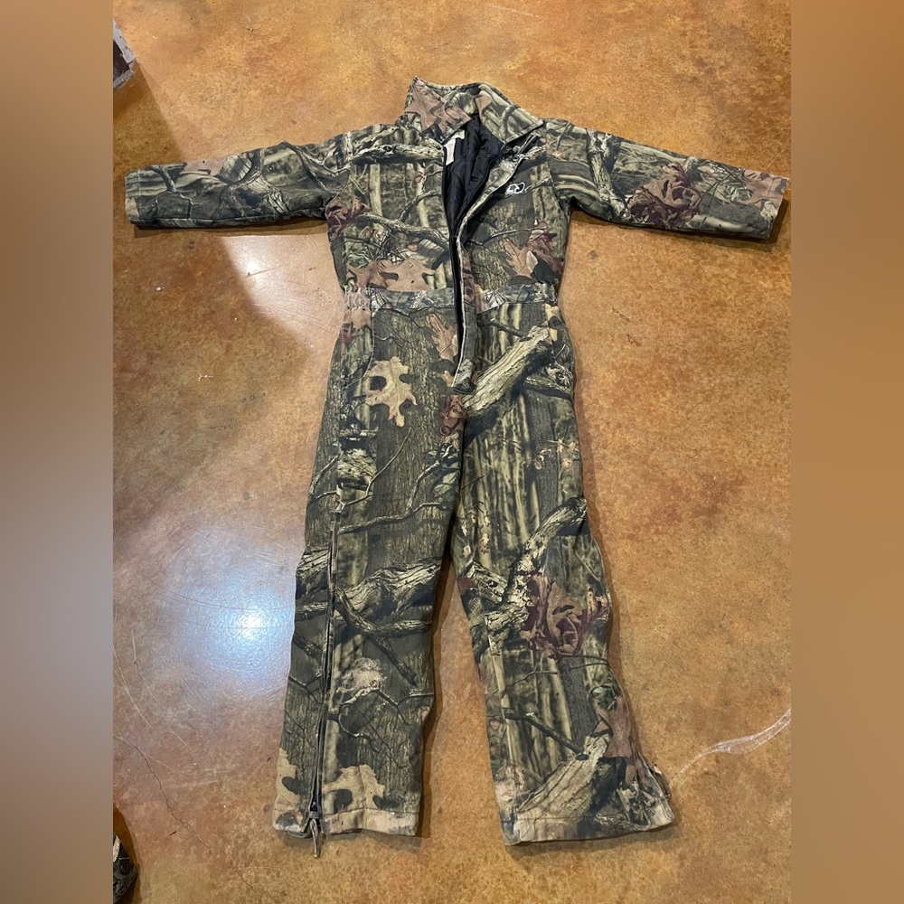 boys mossy oak medium coveralls